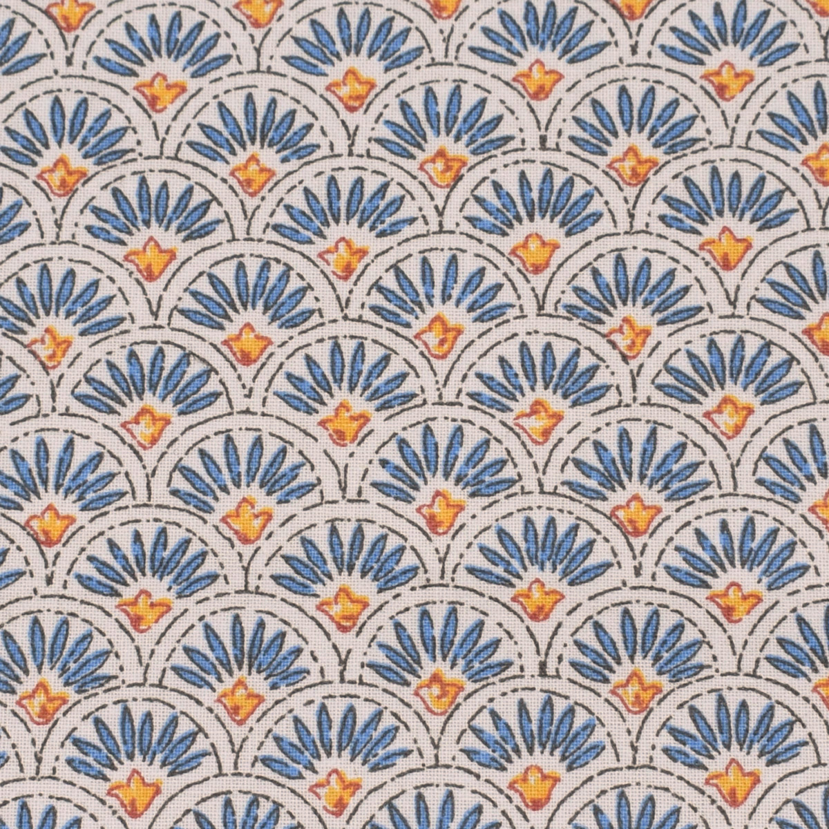 Oilcloth Scallop - Indigo - Image 2