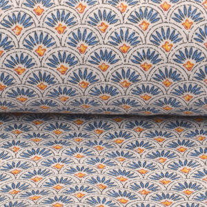 Oilcloth Scallop - Indigo - Image 3