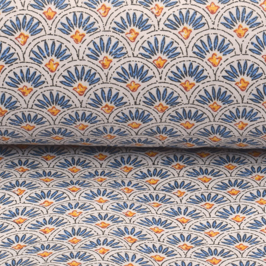 Oilcloth Scallop - Indigo - Image 3