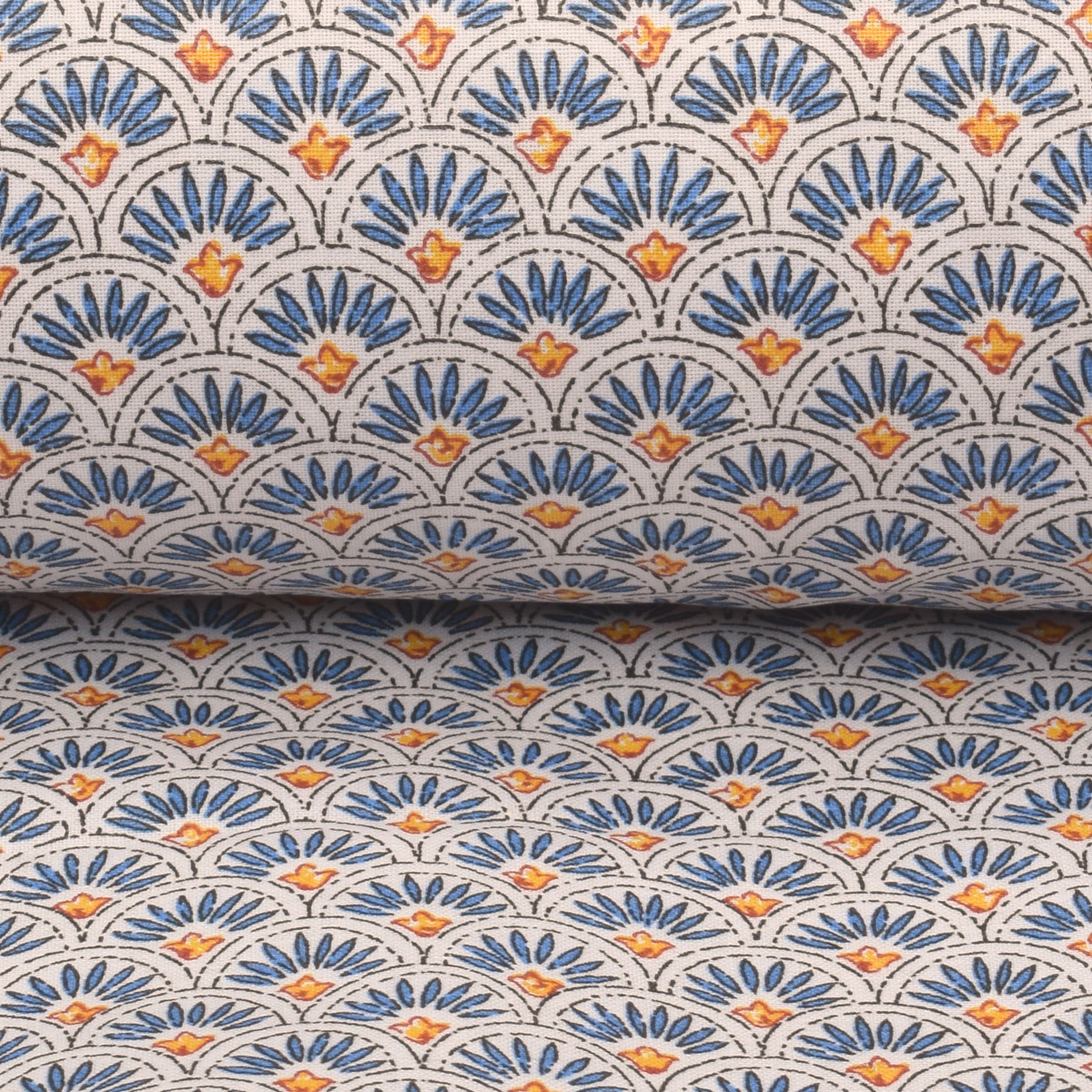 Oilcloth Scallop - Indigo - Image 3