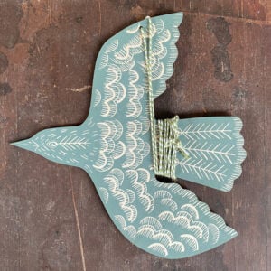 Hanging Wooden Bird Decoration - Image 2