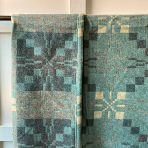 Vintage Star Welsh Throw - Seagreen - Image 4