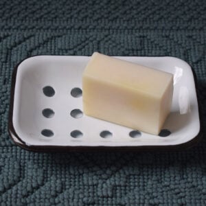 Enameled Two-Part Soap Dish