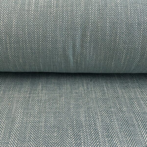 Upholstery Fabric Spey Herringbone - Seagreen - Image 3