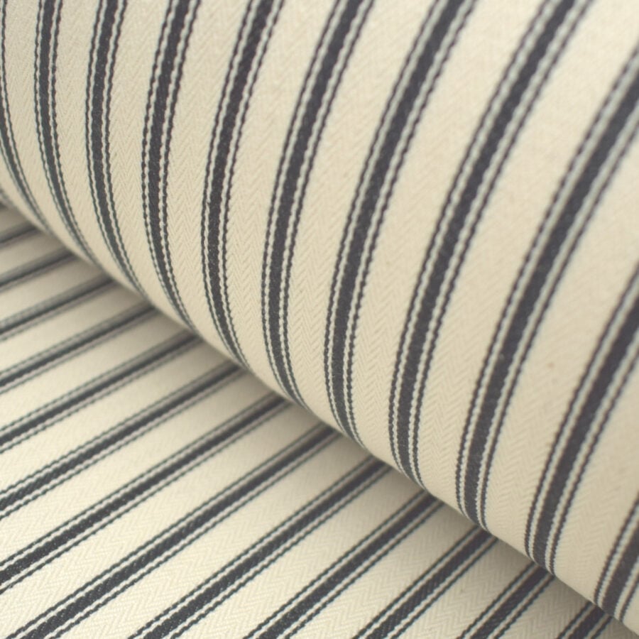 Ticking Fabric - Black