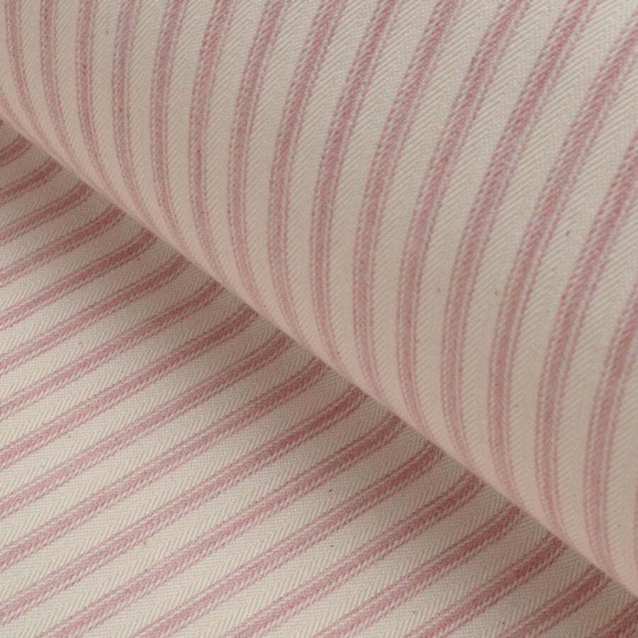 Ticking Fabric - Pink