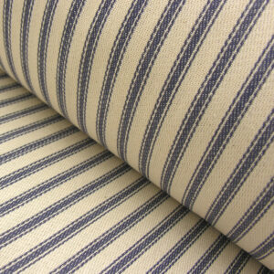 Cotton Ticking Wide - Cribbage Navy - Image 1