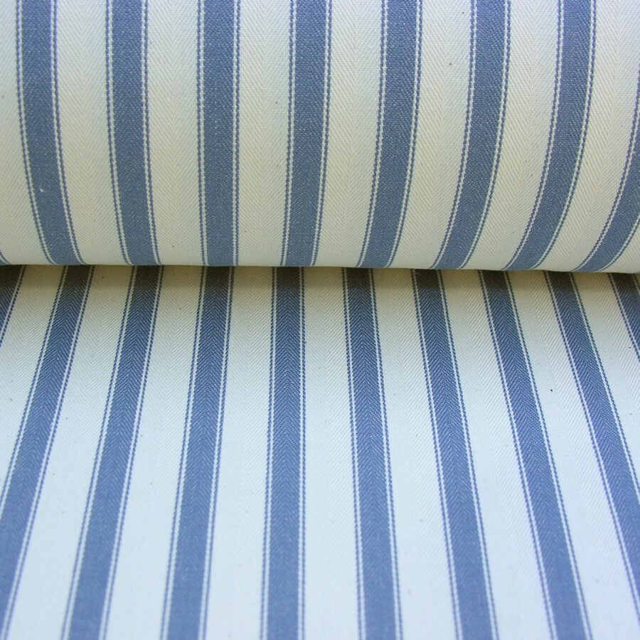 Ticking Fabric Large - Airforce Blue - Image 3