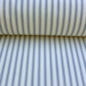Ticking Fabric - Airforce Blue - Image 3