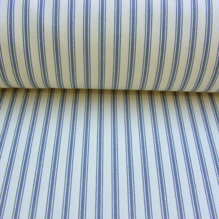 Ticking Fabric - Airforce Blue - Image 3