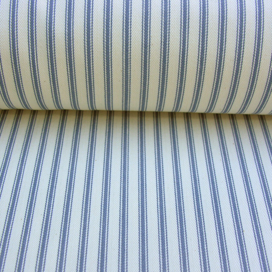 Ticking Fabric - Airforce Blue - Image 3
