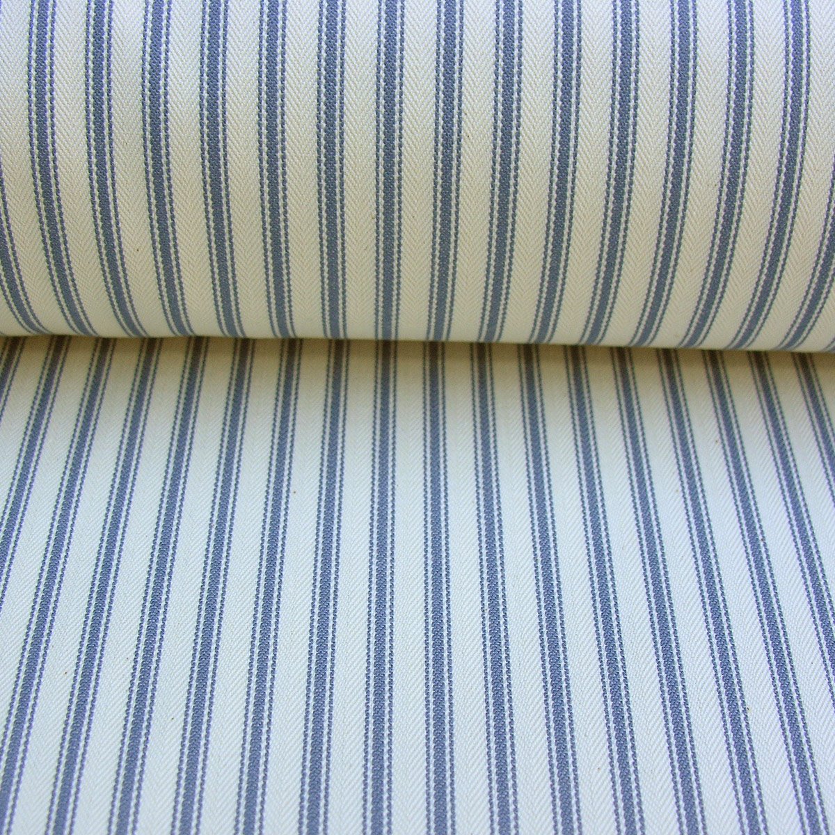 Ticking Fabric - Airforce Blue - Image 3