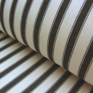 Ticking Fabric Large - Black - Image 1
