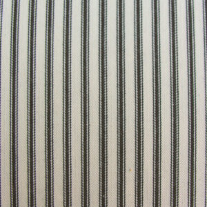 Ticking Fabric - Black - Image 2