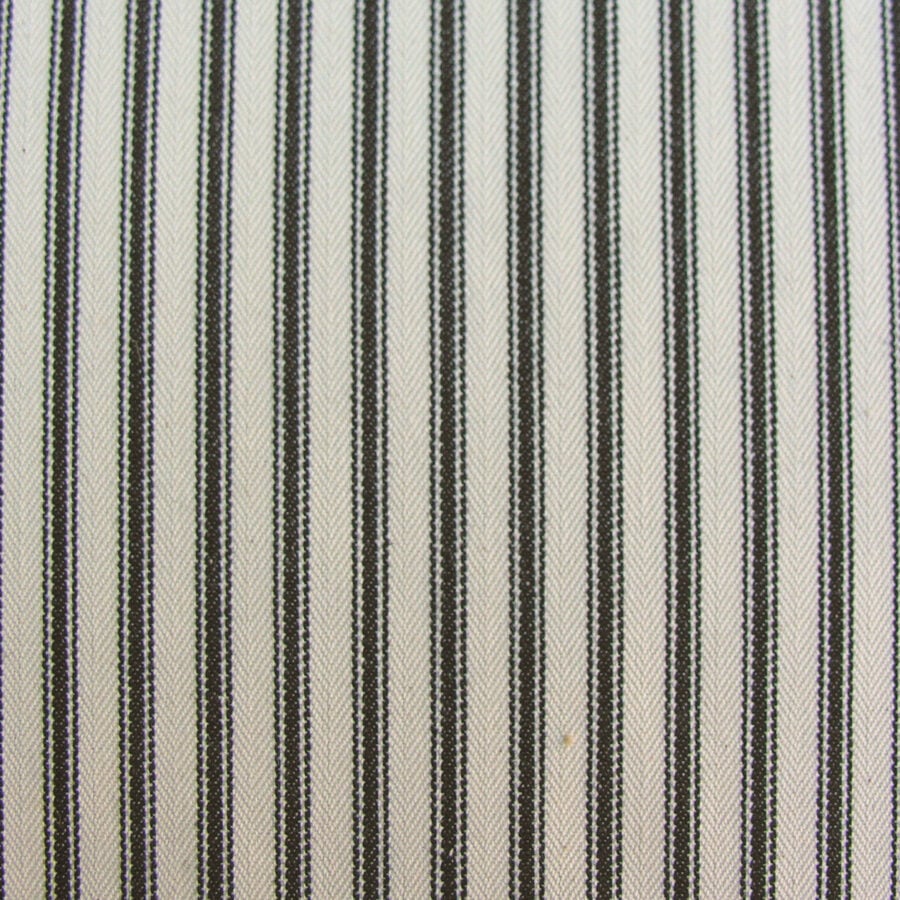 Ticking Fabric - Black - Image 2