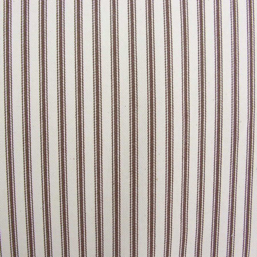 Ticking Fabric - Brown - Image 2