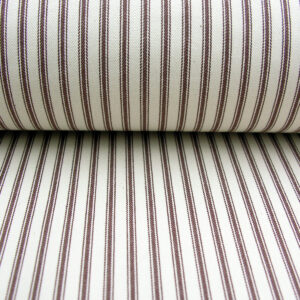 Ticking Fabric - Brown - Image 3