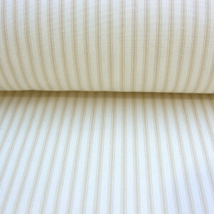 Ticking Fabric - Cream - Image 3