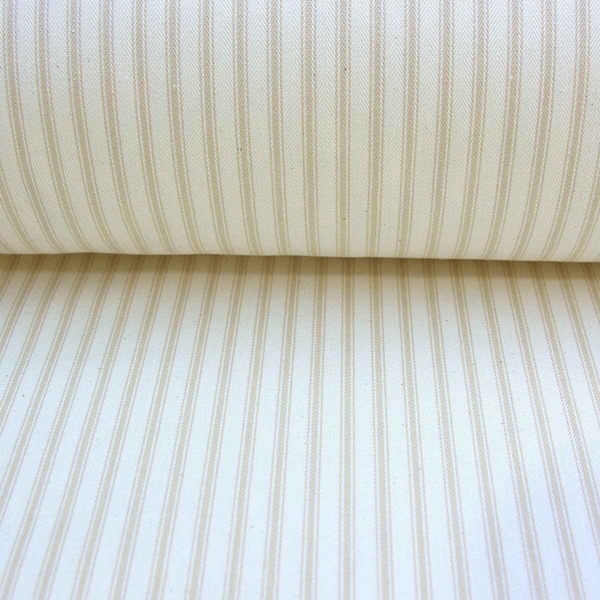 Ticking Fabric - Cream - Image 3