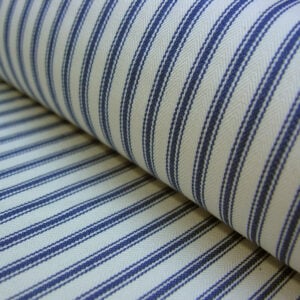 Ticking Fabric - Navy
