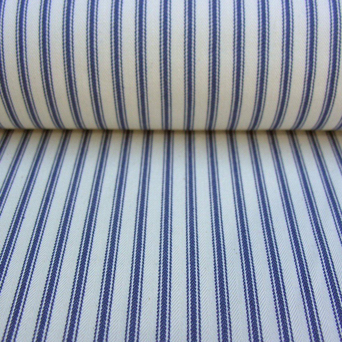 Ticking Fabric - Navy - Image 3