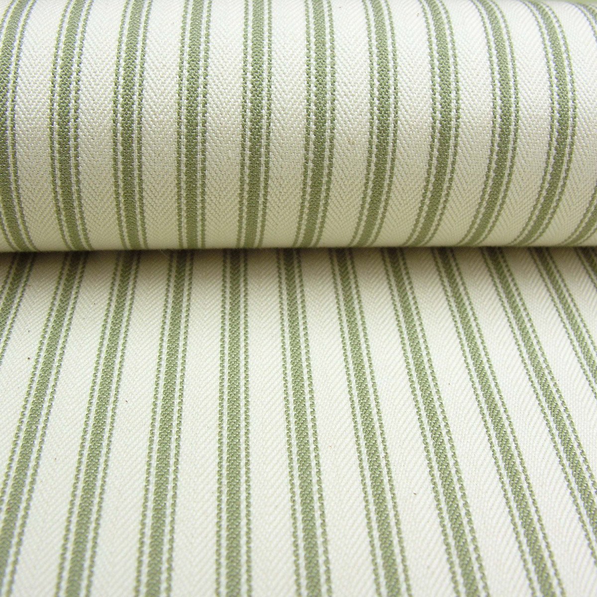 Ticking Fabric - Sage - Image 3