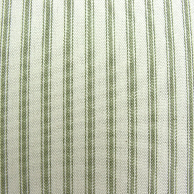 Green Ticking fabric for curtains