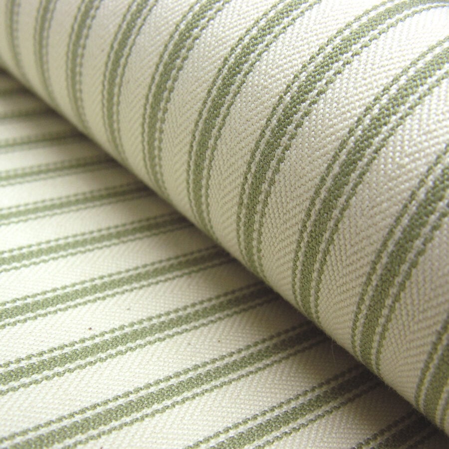 Ticking Fabric - Sage