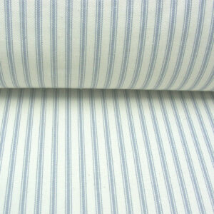 Ticking Fabric - Silver Grey - Image 3