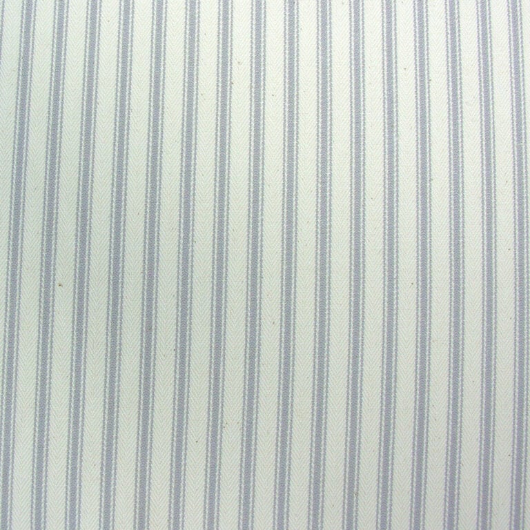 Ticking Fabric - Silver Grey - Image 2