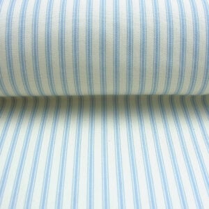 Ticking Fabric - Sky - Image 2