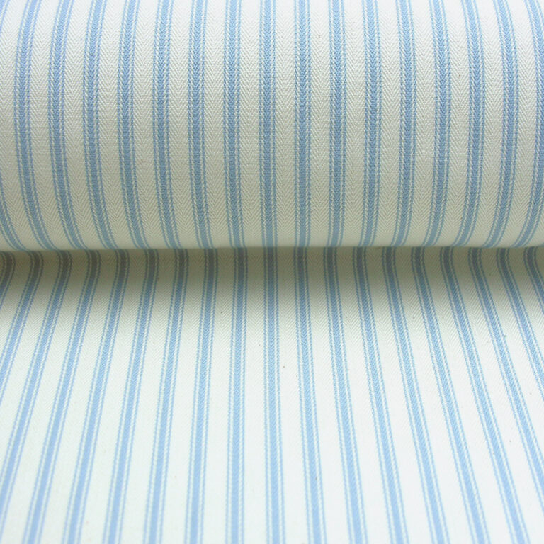 Ticking Fabric - Sky - Image 2