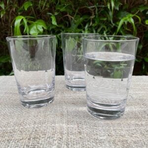 Set of Six  Crystal Tumblers Lens Design - Image 6