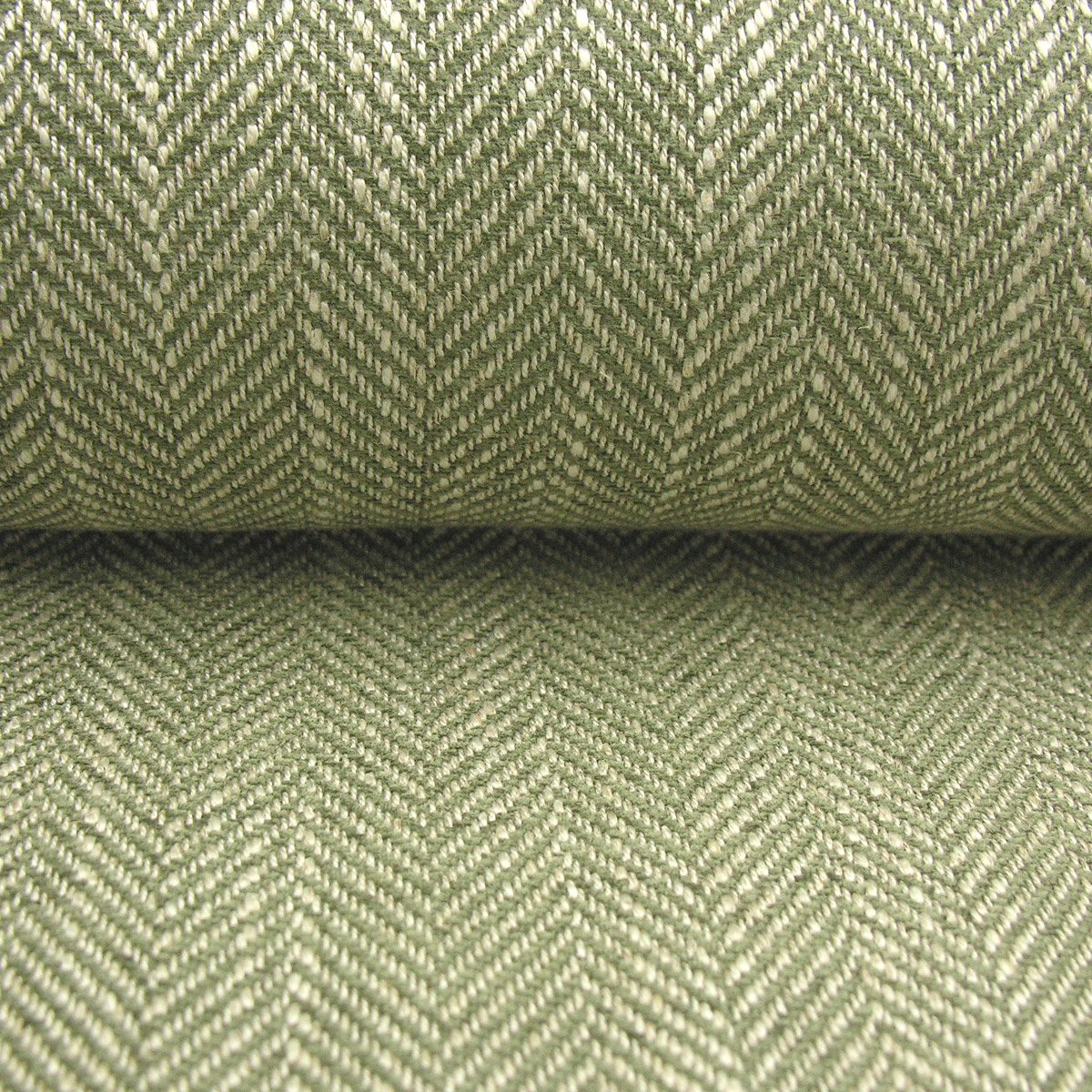 Upholstery Fabric Spey Herringbone - Sage Green - Image 3