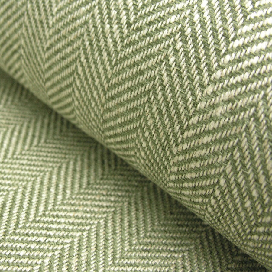 Upholstery Fabric Spey Herringbone - Sage Green