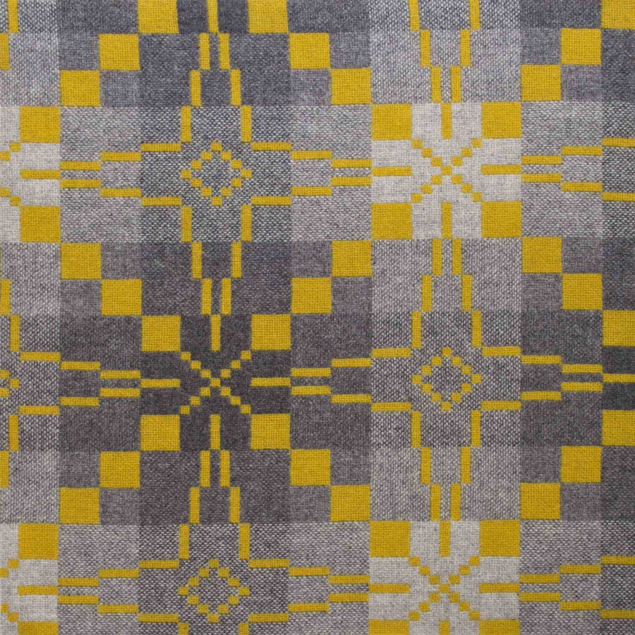 Vintage Star Welsh Throw - Gorse - Image 3