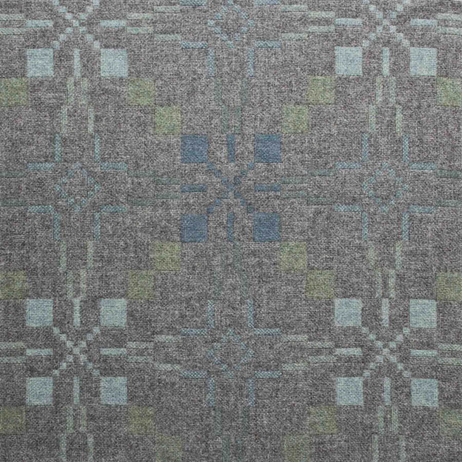 Vintage Star Welsh Throw - Slate - Image 2