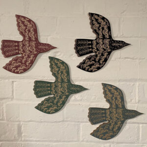 Wall Mounted Wooden Bird Decoration - Image 2