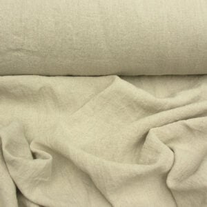 Wide Washed Linen - Natural - Image 4
