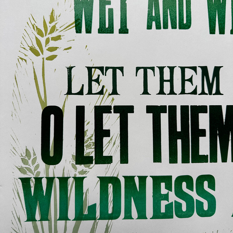 Wildness, Letterpress Poster - Image 3