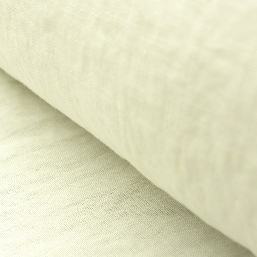 Wide Washed Linen - Off White - Image 1