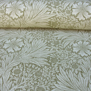 William Morris Marigold - Olive and Linen - Image 3
