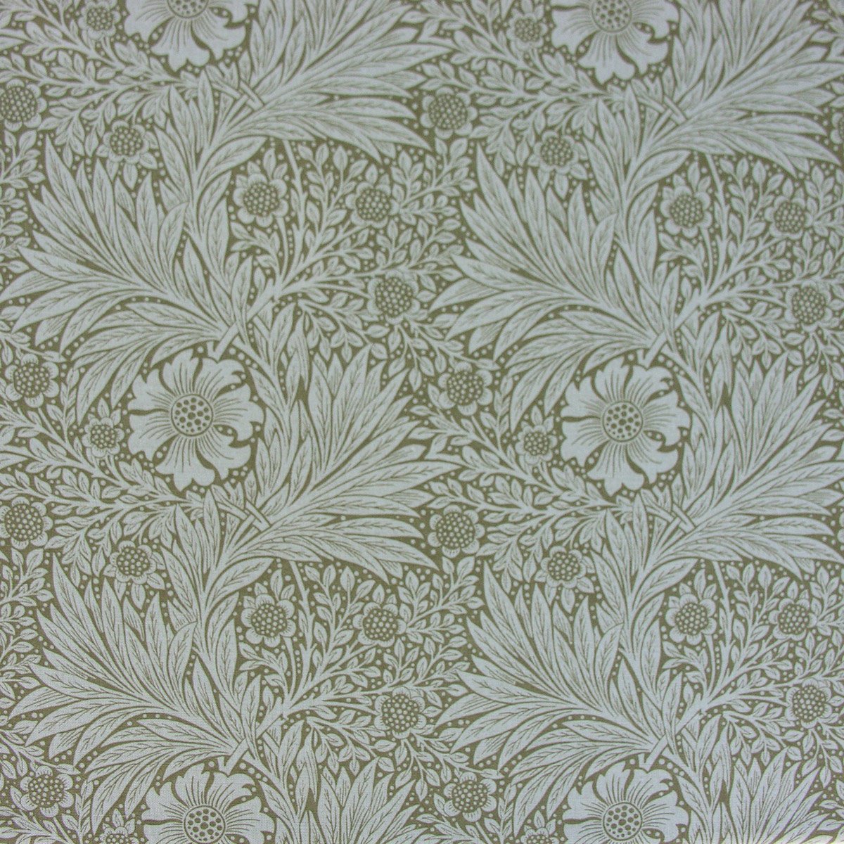 William Morris Marigold - Olive and Linen - Image 2