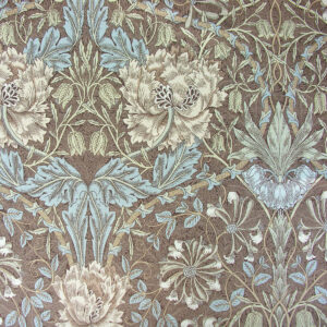 William Morris Honeysuckle & Tulip - Brown and Blue - Image 2