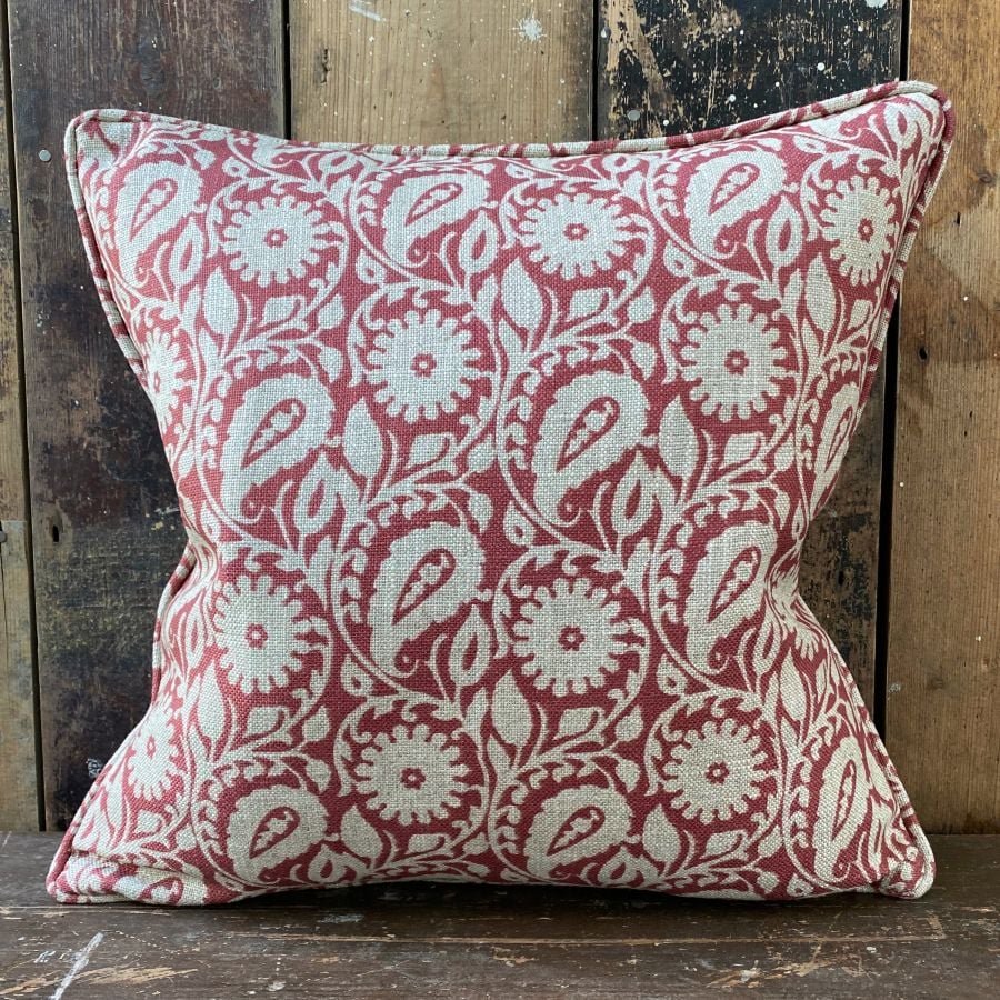 Agnes Cushion - Antique Red