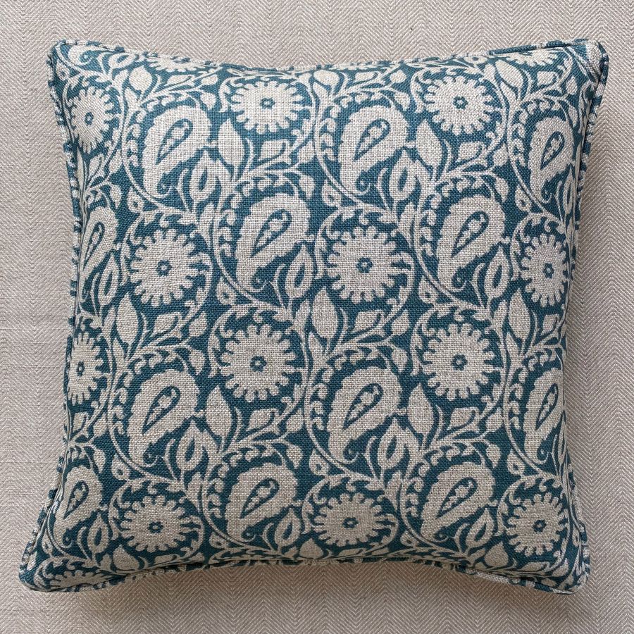 Agnes Cushion - Teal - Image 4