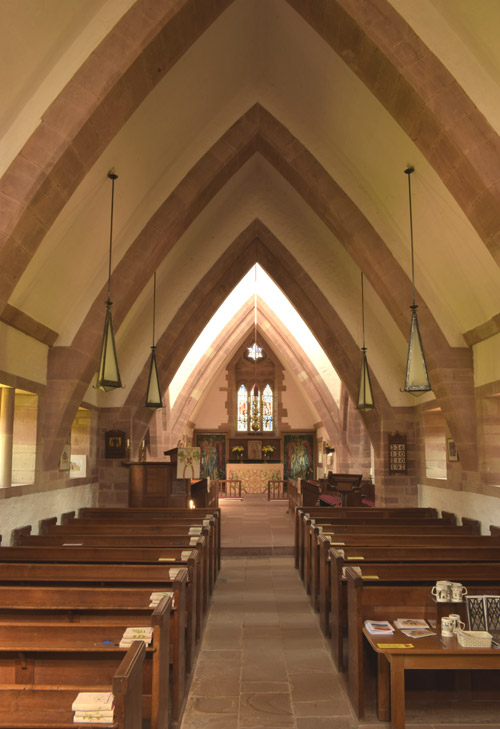 Nave of All Saints Brockhampton, Herefordshire.
