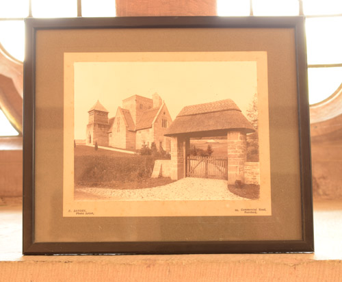 An early image of the church at Brockhampton