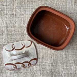 Erica Taylor Low Butter Dish - White ETBU2 - Image 2