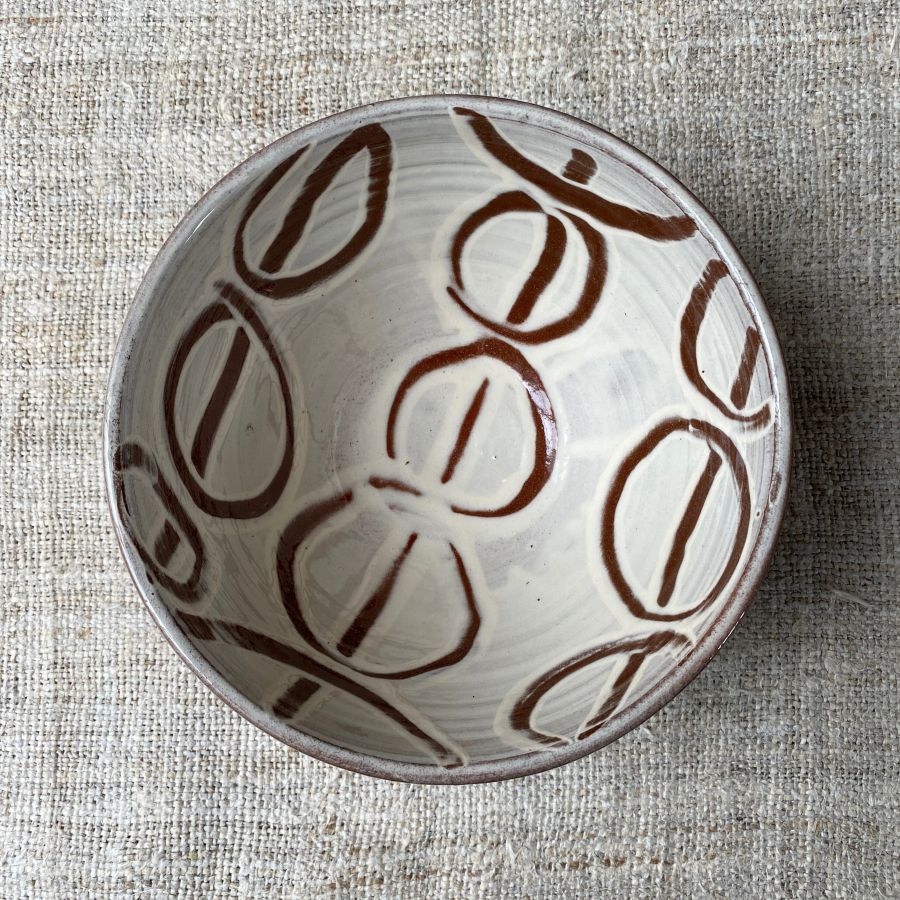 Erica Taylor Low Deep Footed Bowl - White ETD1 - Image 2